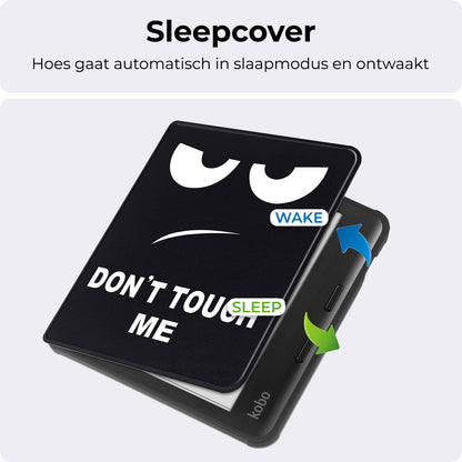 Kobo Libra Colour Bookcase Hoes Shockabsorberend - Don't Touch Me