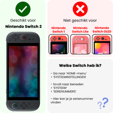 Nintendo Switch 2 Hard Cover Hoes met Koord - Wit