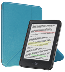 Kobo Clara Colour Trifold Bookcase Hoes - Turquoise