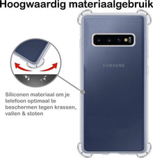 Samsung S10 Plus Hoesje Shockproof Backcover Siliconen - Transparant