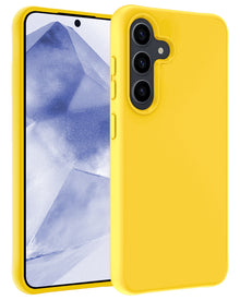 Samsung A55 Hoesje Siliconen Backcover Lichtgewicht - Geel