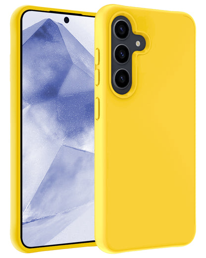 Samsung A55 Hoesje Siliconen Backcover Lichtgewicht - Geel