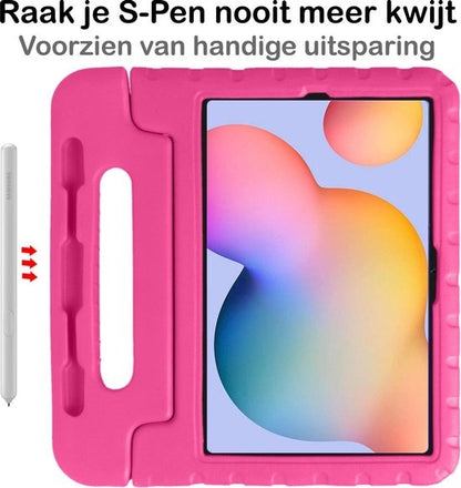 Samsung Galaxy Tab S6 Lite Kinderhoes Shockabsorberend Foam - Roze