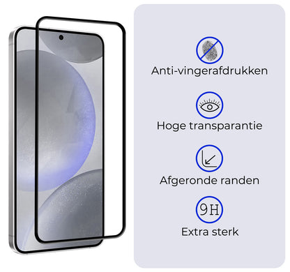 Samsung S24 Plus Screenprotector Gehard Glas - Full Screen