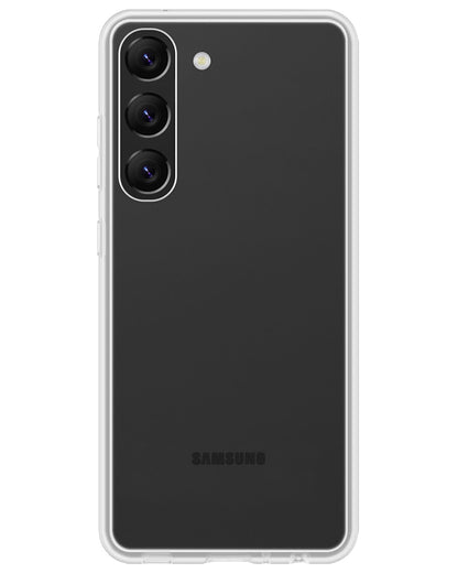 Samsung S23 Hoesje Siliconen Backcover Lichtgewicht - Transparant