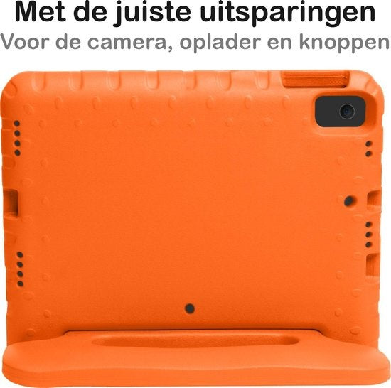 iPad 10.2 2020 Hoesje Kids Cover Bumper - Oranje