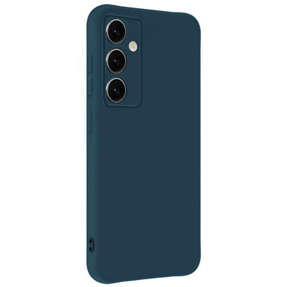 Samsung S25 Plus Hoesje Siliconen Backcover Lichtgewicht - Donkerblauw