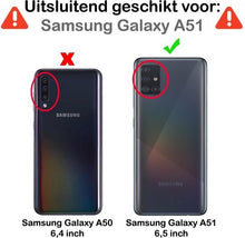 Samsung A51 Hoesje Siliconen Backcover Lichtgewicht - Wit