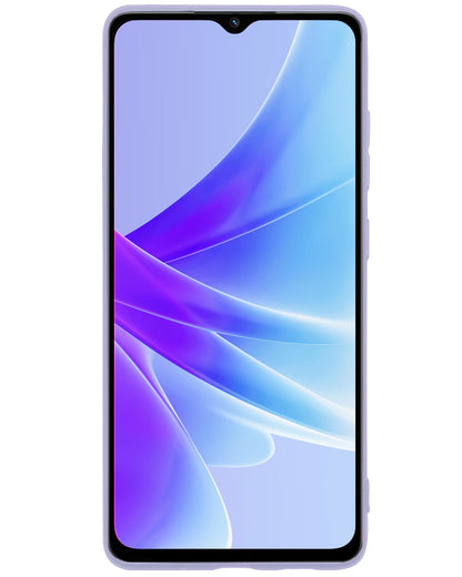 OPPO A57 Hoesje Siliconen Backcover Lichtgewicht - Lila