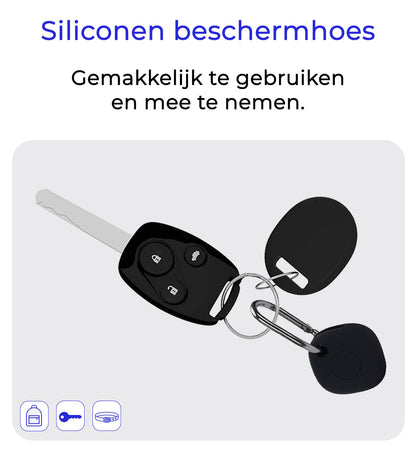 Samsung SmartTag+ Hoesje Siliconen Full Cover Lichtgewicht - Zwart