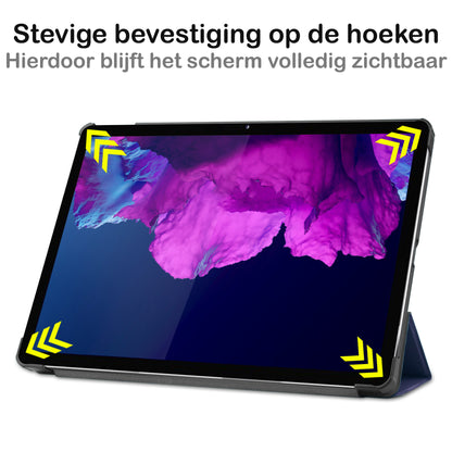 Lenovo Tab P11 Hoesje Book Case - Donkerblauw