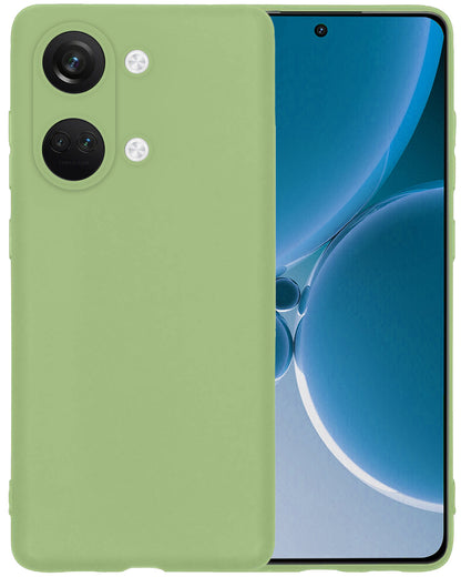 OnePlus Nord 3 Hoesje Siliconen Backcover Lichtgewicht - Groen