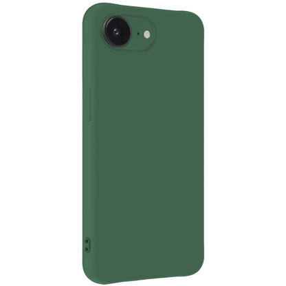 iPhone 16e Hoesje Siliconen Backcover Lichtgewicht - Donkergroen