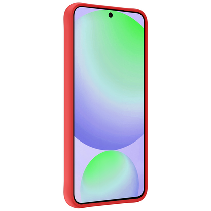 Samsung S24 FE Hoesje Siliconen Backcover Lichtgewicht - Rood