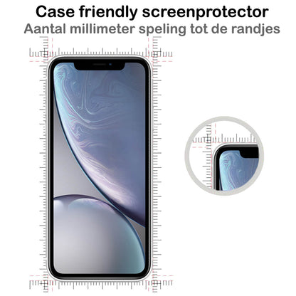 iPhone Xs Screenprotector Volledige Dekking Tempered Glass