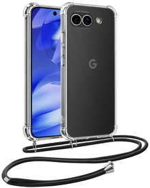 Google Pixel 9a Hoesje met Koord Backcover Shockproof - Transparant