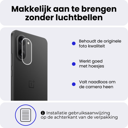 OnePlus Nord CE5 Camera Screenprotector Gehard Glas