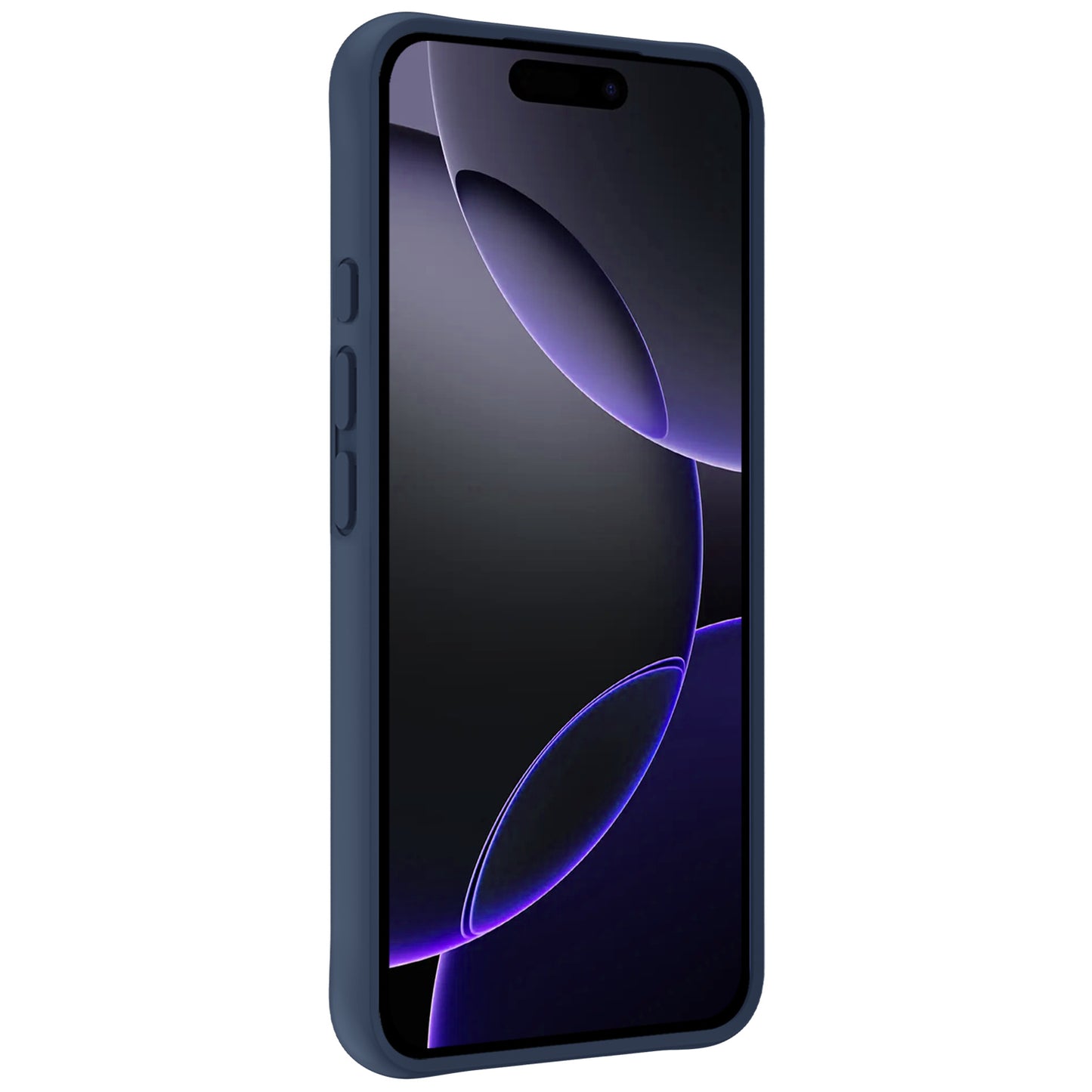 iPhone 16 Pro Max Hoesje Siliconen - Donkerblauw