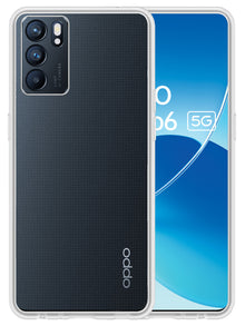 OPPO Reno 6 Hoesje Siliconen Backcover Lichtgewicht - Transparant