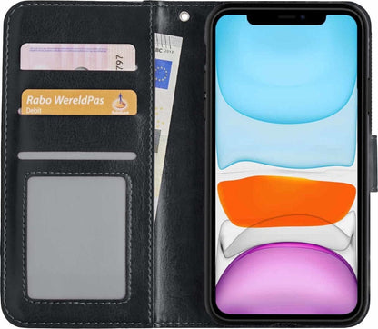 iPhone 11 Hoesje Bookcase Cover Uitneembaar - Zwart