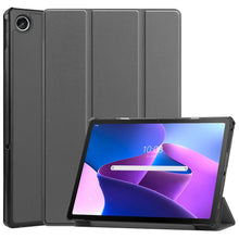Lenovo Tab M10 Plus 3rd Gen Trifold Bookcase Hoes - Grijs