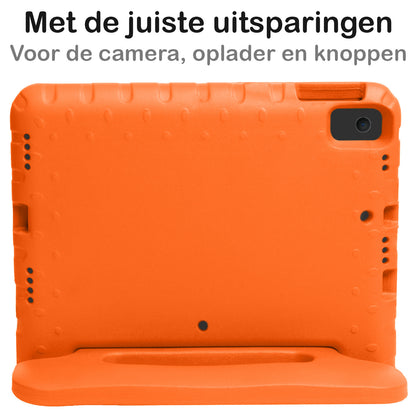 iPad 10.2 2021 Kinderhoes Shockabsorberend Foam - Oranje