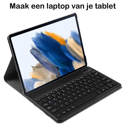 Samsung Galaxy Tab A8 Toetsenbord Hoes met Uitneembaar toetsenbord - Zwart