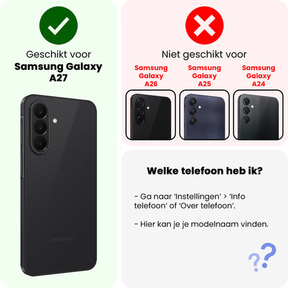 Samsung A27 Hoesje Siliconen Backcover Lichtgewicht - Perzik