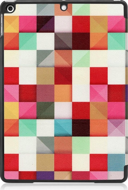 iPad 10.2 2020 Trifold Bookcase Hoes - Blokken