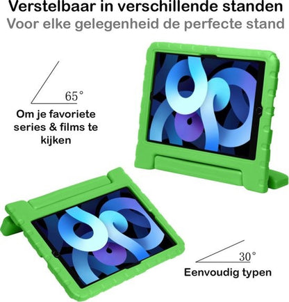 iPad Air 2020 Hoesje Kids Cover Bumper - Groen