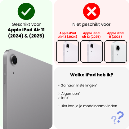 iPad Air 2024 / 2025 (11 inch) Kinderhoes Shockabsorberend Foam - Roze