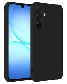 Samsung A17 Hoesje Siliconen Backcover Lichtgewicht - Zwart