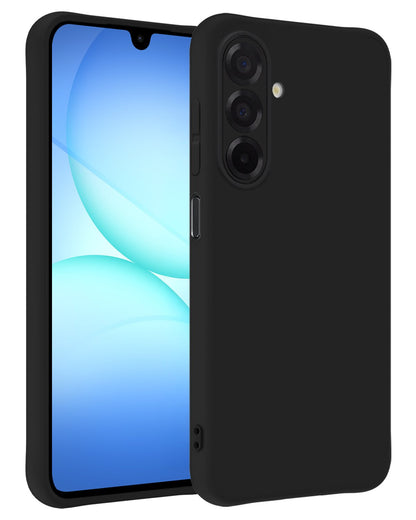 Samsung A17 Hoesje Siliconen Backcover Lichtgewicht - Zwart