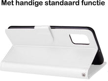 Samsung A71 Hoesje Bookcase Cover met Kaarthouder - Wit