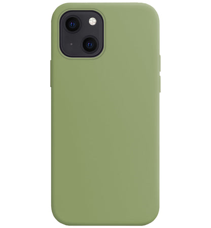 iPhone 14 Hoesje Siliconen Backcover Lichtgewicht - Groen
