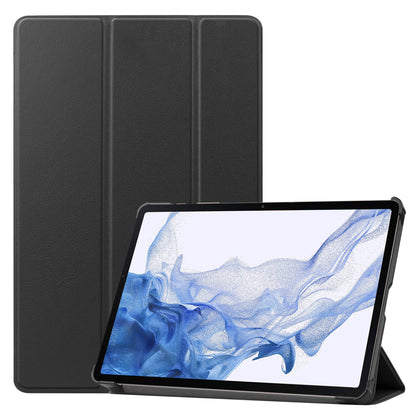 Samsung Galaxy Tab S9 Trifold Bookcase Hoes met Penhouder voor S Pen - Zwart