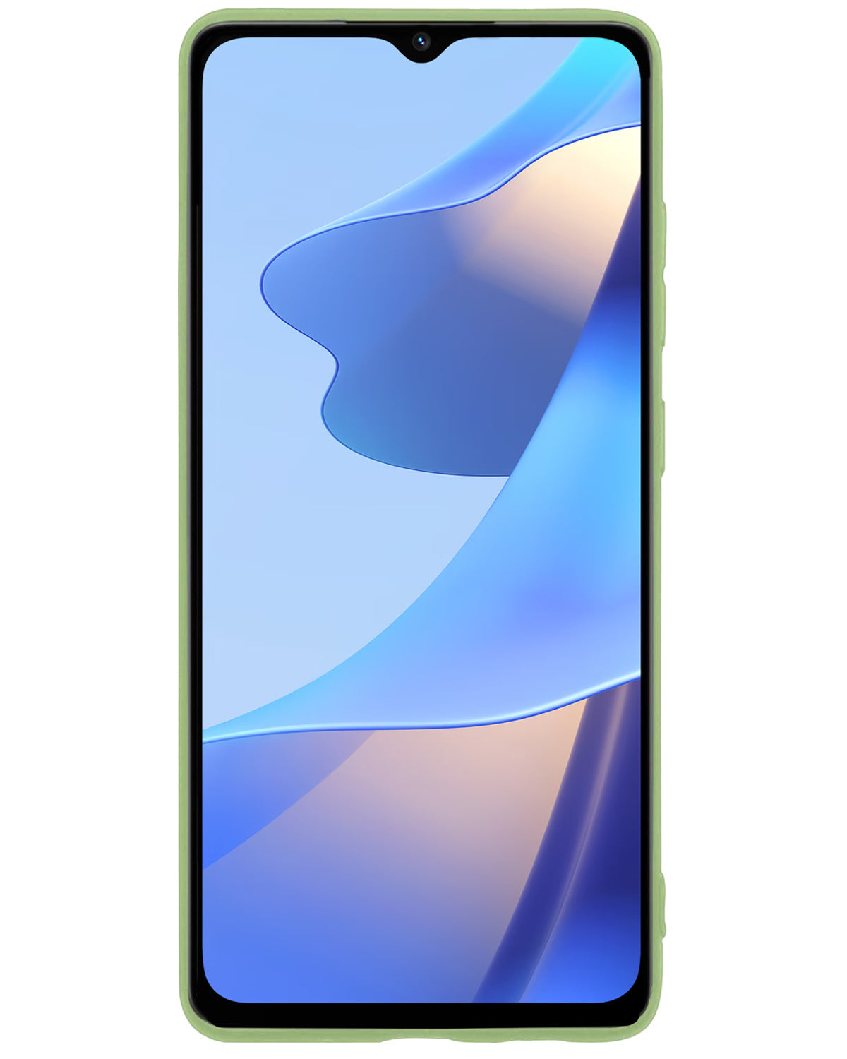 OPPO A16 Hoesje Siliconen - Groen