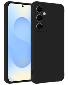 Samsung S25 FE Hoesje Siliconen Backcover Lichtgewicht - Zwart