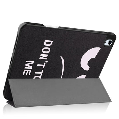 iPad Air 2022 Trifold Bookcase Hoes met Penhouder voor Apple Pen - Don't Touch Me