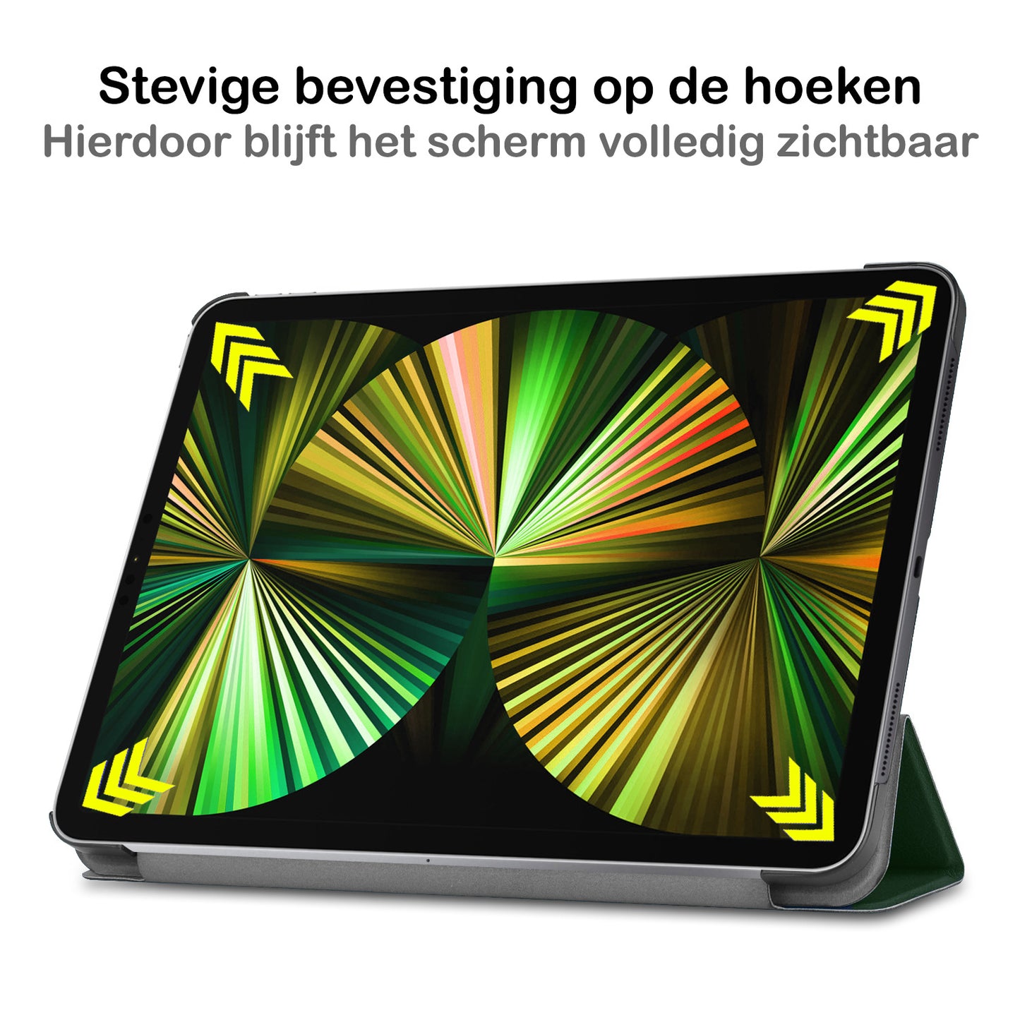 iPad Pro 2021 (12,9 inch) Hoesje Book Case - Donkergroen