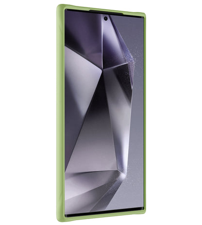 Samsung S24 Ultra Hoesje Siliconen Backcover Lichtgewicht - Groen