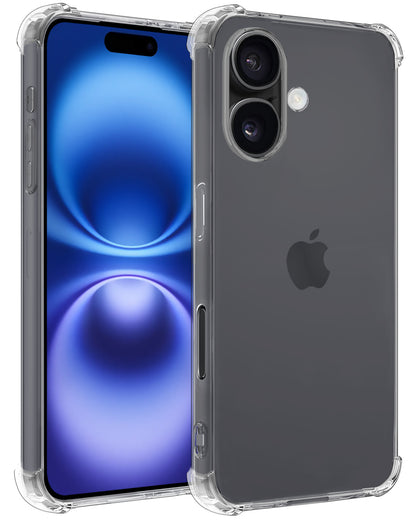 iPhone 16 Plus Hoesje Shockproof Backcover Siliconen - Transparant