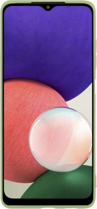 Samsung A22 5G Hoesje Siliconen Backcover Lichtgewicht - Groen