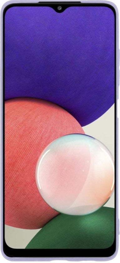 Samsung A22 5G Hoesje Siliconen Backcover Lichtgewicht - Lila