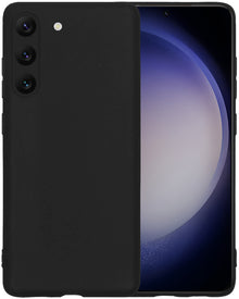 Samsung S23 Hoesje Siliconen Backcover Lichtgewicht - Zwart