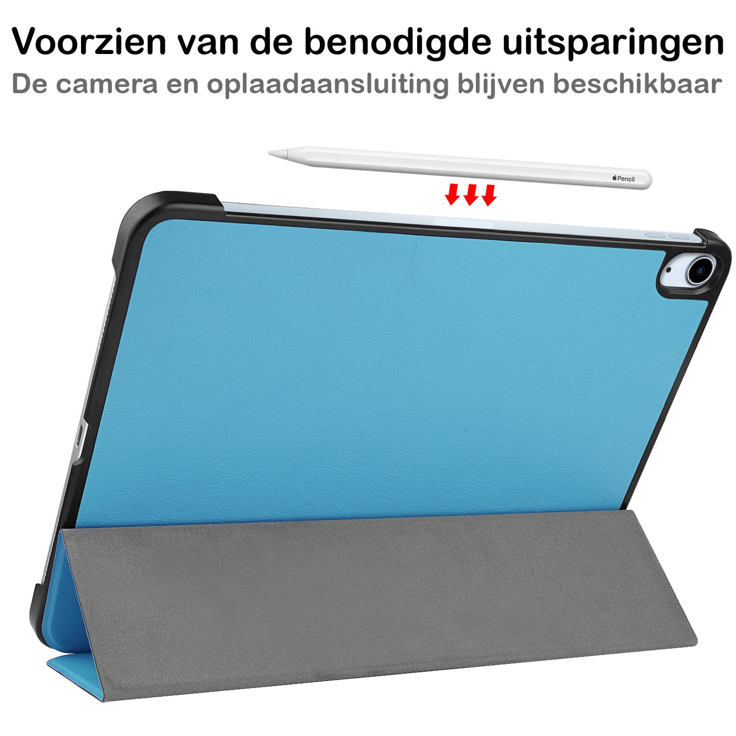 iPad Air 2022 Hoesje Book Case - Lichtblauw