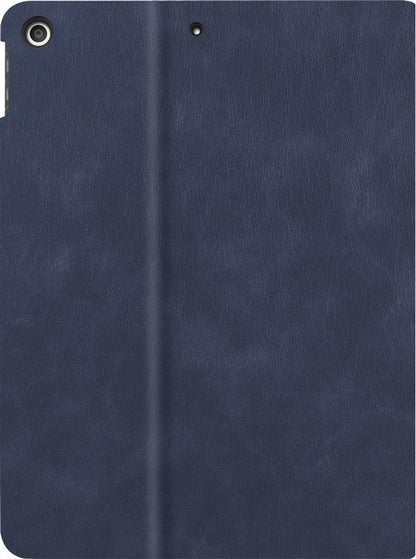 iPad 10.2 2019/2020 Trifold Bookcase Luxe Hoes - Donkerblauw