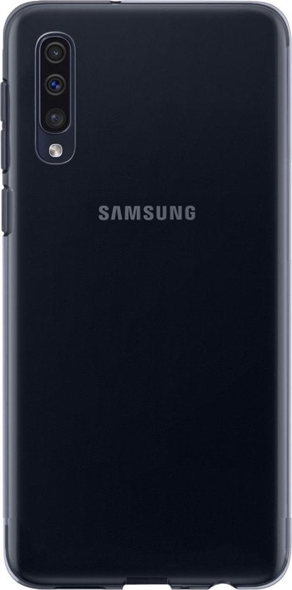 Samsung A70 Hoesje Siliconen Backcover Lichtgewicht - Transparant