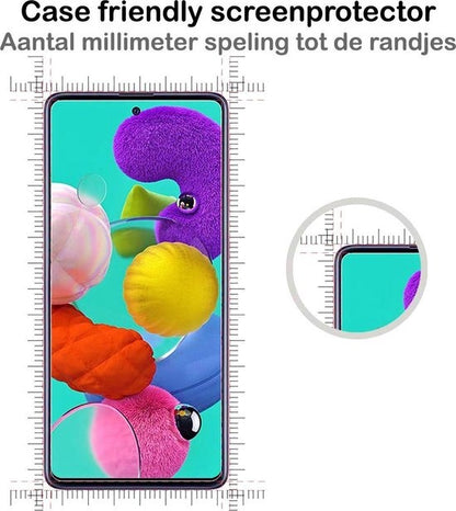 Samsung A71 Screenprotector Gehard Glas - Anti-kras