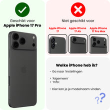 iPhone 17 Pro Screenprotector Gehard Glas - Privacy